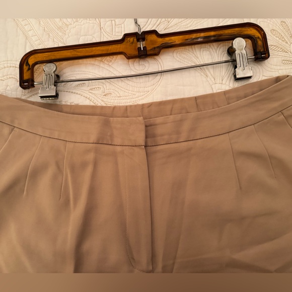 Talbots Woman 2 Pair:light blue/white stripe casual pants AND Tan slacks 12W - Picture 13 of 13
